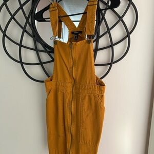Forever 21 Golden Yellow Overall Dress